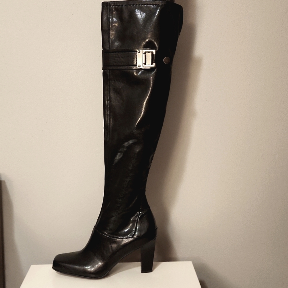 New in Box! Franco Sarto Marital-1 Over the knee boots. Rare find, Black, Size 8